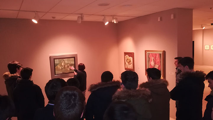 Los alumnos de Munabe son invitados a la exposición del pintor Roberto Rodet 3